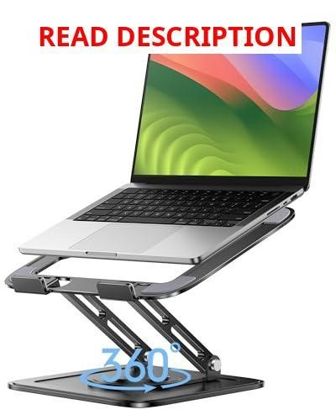LOXP Adjustable Laptop Stand with 360  Base