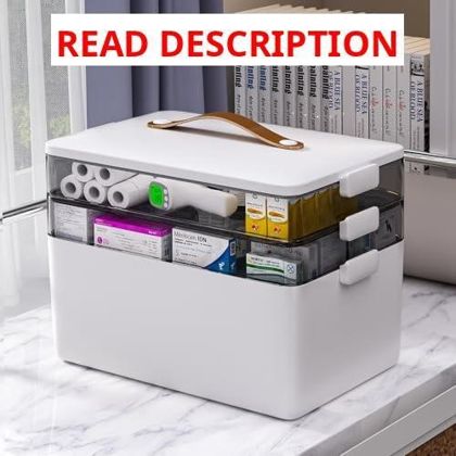 CTME 3-Tier Medicine Box Organizer