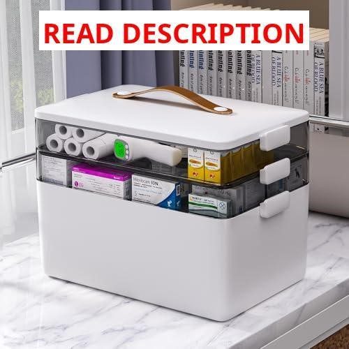 CTME 3-Tier Medicine Box Organizer