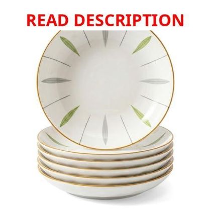 Pasta Bowls Set of 6 23 oz Ceramic 8 Inch