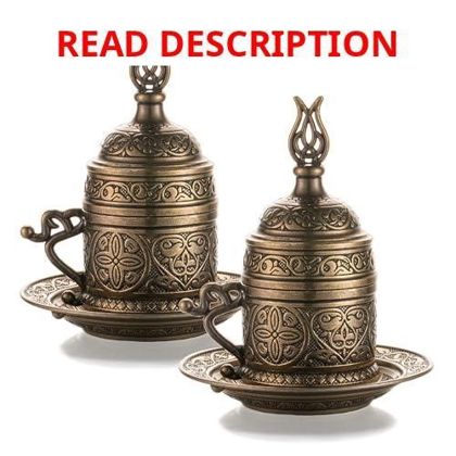 Moroccan Style 2 Oz Espresso Cups Set of 2