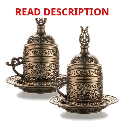 Moroccan Style 2 Oz Espresso Cups Set of 2