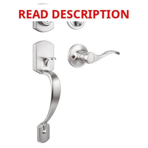 Probrico Front Door Lock Set Satin Nickel