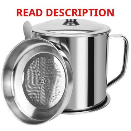 Bacon Grease Container with Strainer Tray