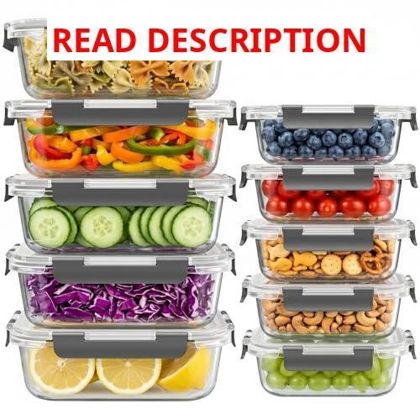 Verones Glass Storage Containers w/ lids