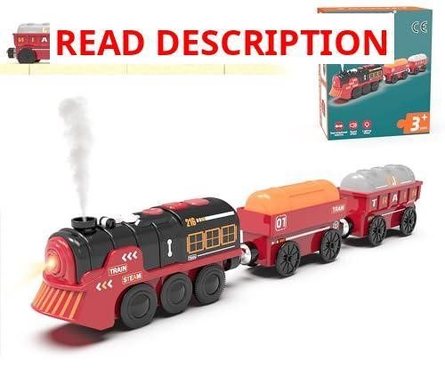 Toy Train Set for Wooden Tracks Battery