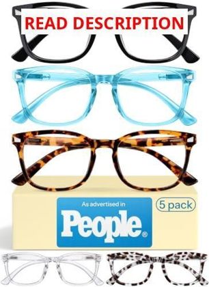 CCVOO 1.5 Reading Glasses with Blue Light