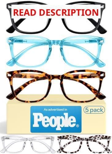 CCVOO 1.5 Reading Glasses with Blue Light