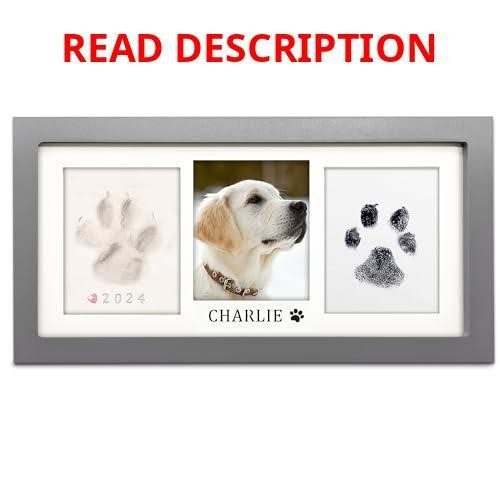 MYPAWLETS Paw Print Frame Kit Grey Keepsake