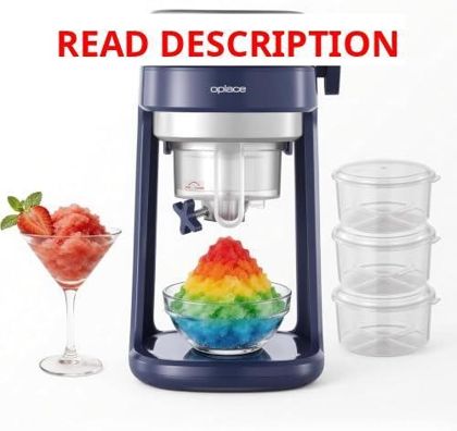 Shaved Ice Machine for Home Ice Shaver (Blue)
