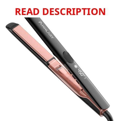 Annlary 1" Flat Iron & Curler 2-in-1