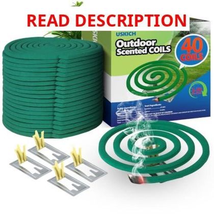 Coils Outdoor Patio Fresh Scent 10 ft Reach