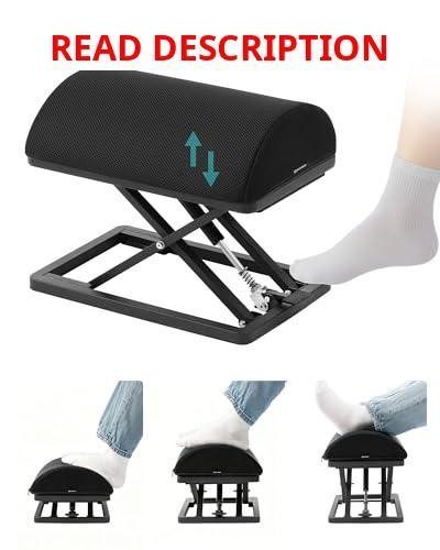 Step-to-Adjust Foot Rest with Infinite Height