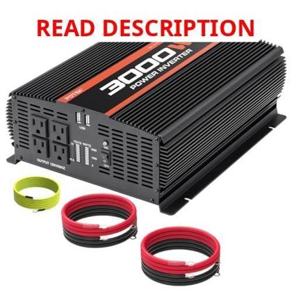 POTEK 3000W Power Inverter 4 USB Black