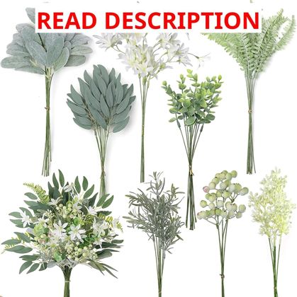 70 Pcs Artificial Greenery Stems Box Set