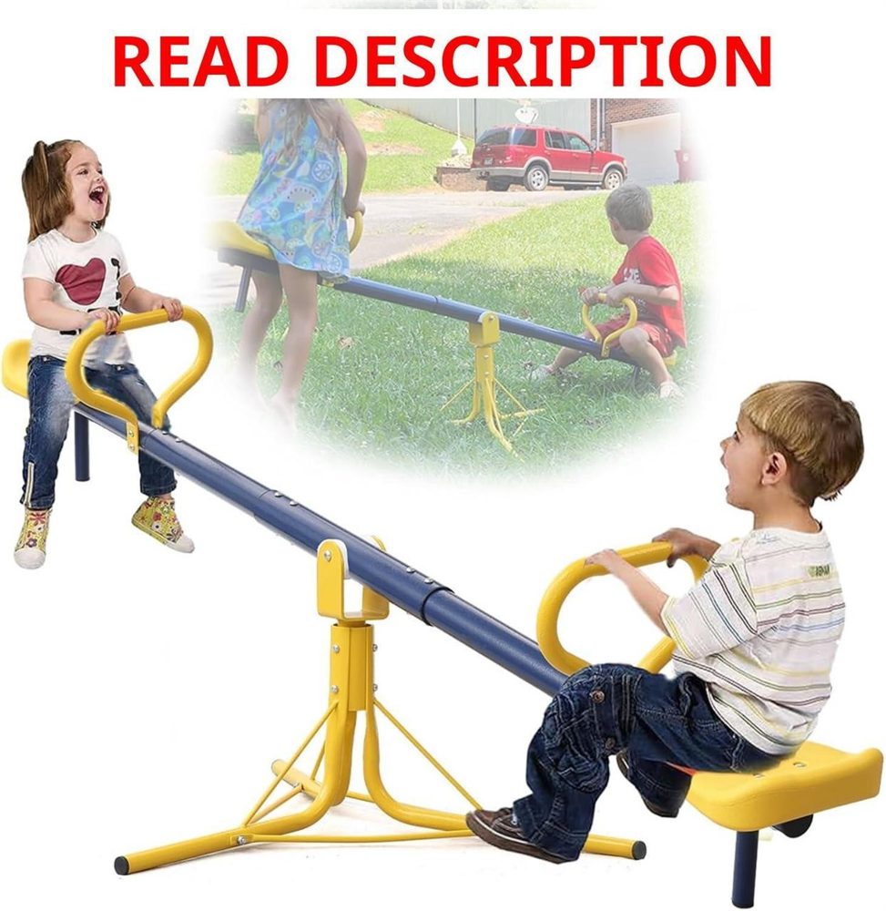 Seesaw for Kids Outdoor 250LB 360  Rotating