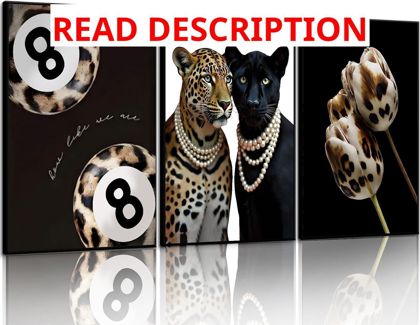 Fashionable Cheetah Wall Art 12x16 Unframed