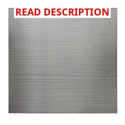 15-Pack 12x4" Brushed Aluminum Tiles