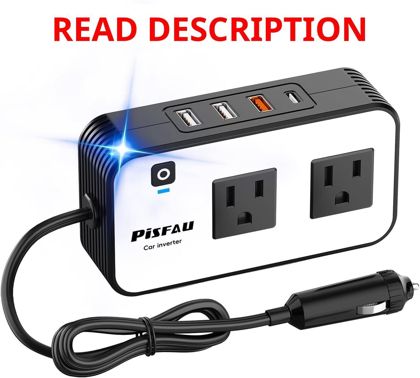 PiSFAU 200W Car Inverter: 12V-110V AC USB