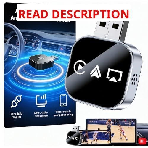 Wireless CarPlay 3-in-1 Adapter for iPhone USB