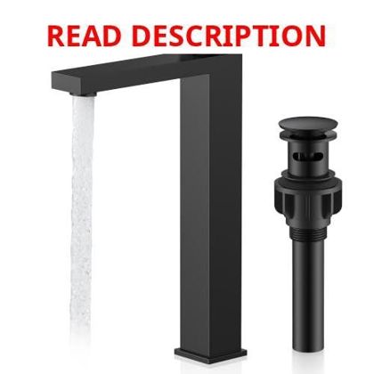 KENES Matte Black Vessel Sink Faucet