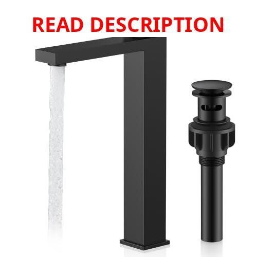 KENES Matte Black Vessel Sink Faucet