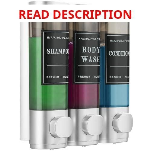 Shampoo & Conditioner Dispenser Wall-Mount
