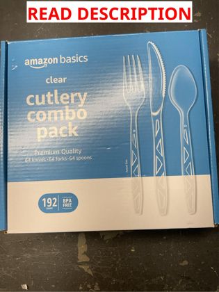 Amazon Basics Disposable Cutlery 192 Count
