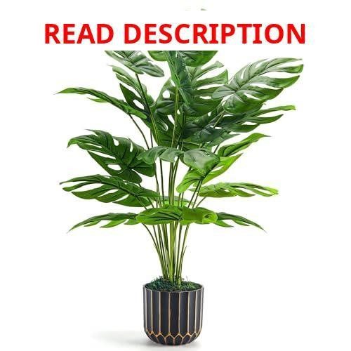 Der Rose 28" Fake Plant Monstera in Pot