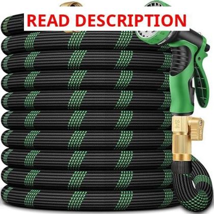 100 Ft Non-Expanding Garden Hose - Ultra-Light