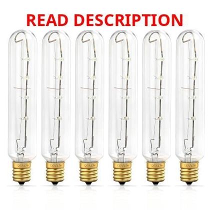6 Pcs Freezer Light Bulb E17 120V 40W Sub-Zero