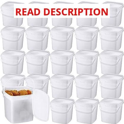 Mifoci 24 Pack 33.8 oz Square Deli Containers