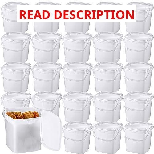 Mifoci 24 Pack 33.8 oz Square Deli Containers