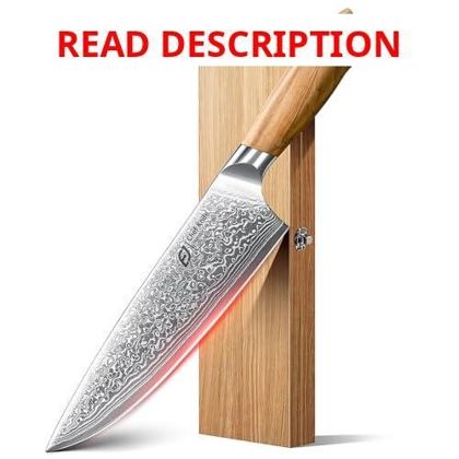 Damascus Chef Knife in Japanese Steel