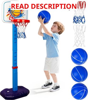 LAO XUE Toddler Basketball Hoop Set