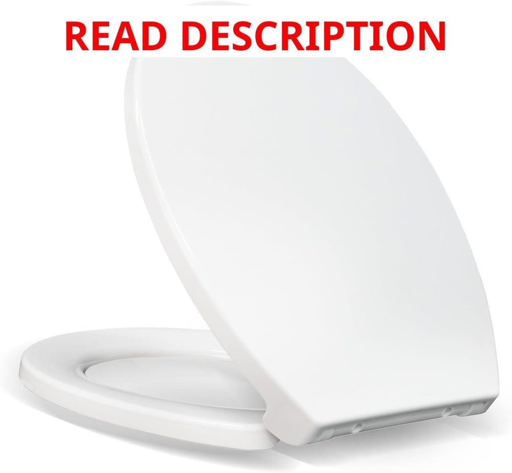 KHE Round Toilet Seat 16.5" Soft Close White