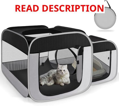 Tailtastic Cat Playpen with Separate Areas