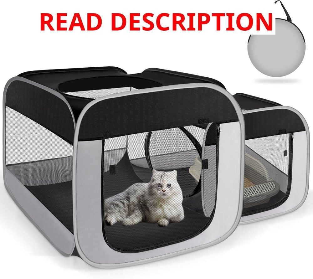 Tailtastic Cat Playpen with Separate Areas