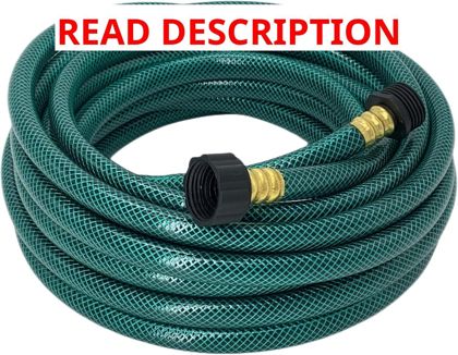 1/2" Short Garden Hose 10ft   PVC