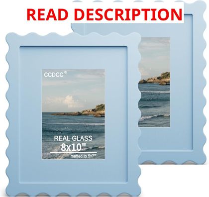 8x10 Picture Frame with Real Glass 2 Pack