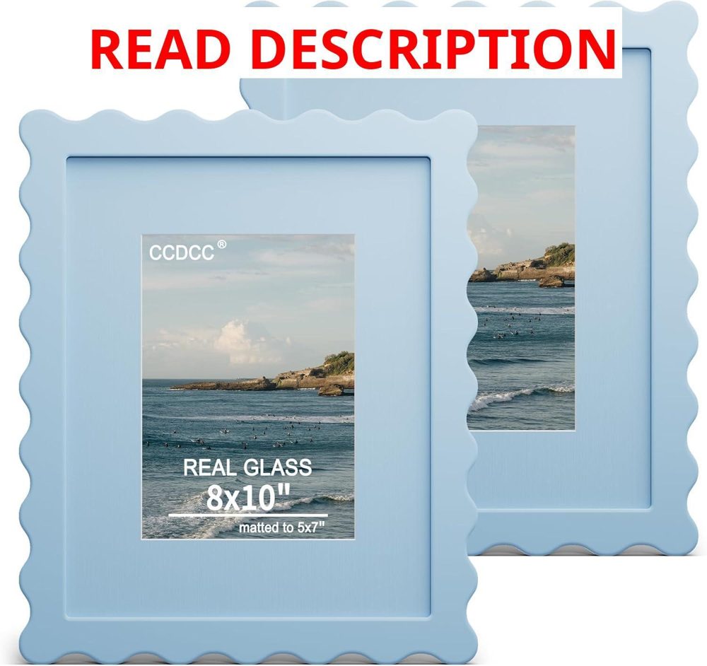 8x10 Picture Frame with Real Glass 2 Pack