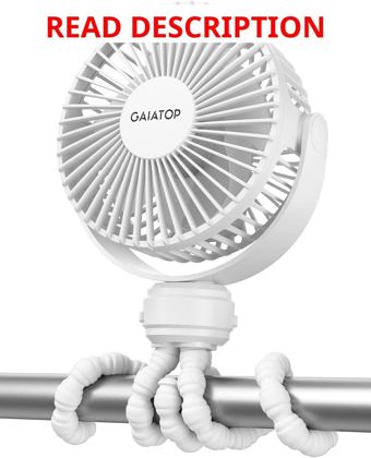 Gaiatop Mini Stroller Fan Clip-on 3-Speed