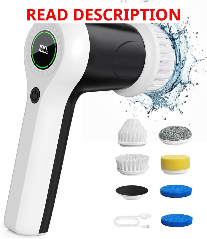 PUFTEM Electric Spin Scrubber Cordless Shower