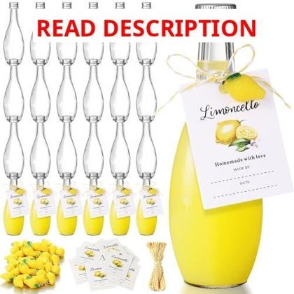 LemonRoad 24 Sets 1.7 oz Limoncello Bottles