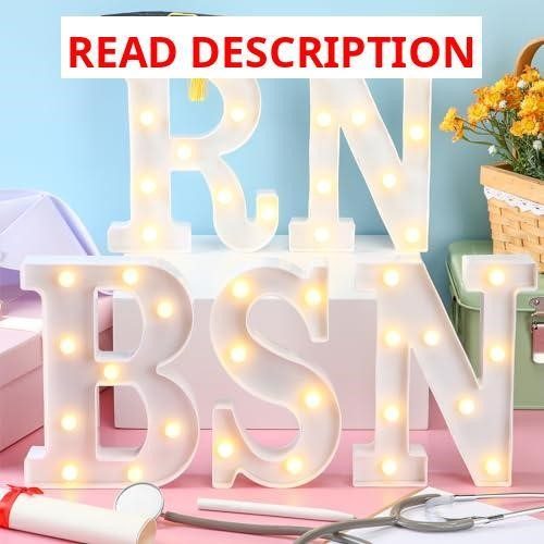 Rossesay RN BSN Graduation LED Marquee Light