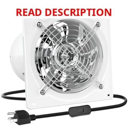 HG Power 8" Exhaust Fan with Switch 576CFM