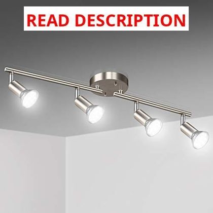 Unicozin LED 4-Light Track Kit Matt Nickel
