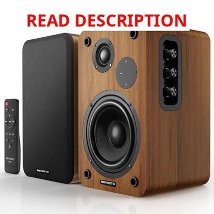 Active Bookshelf Speakers 36W RMS BT 5.4