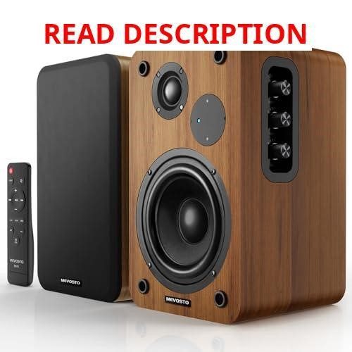 Active Bookshelf Speakers 36W RMS BT 5.4