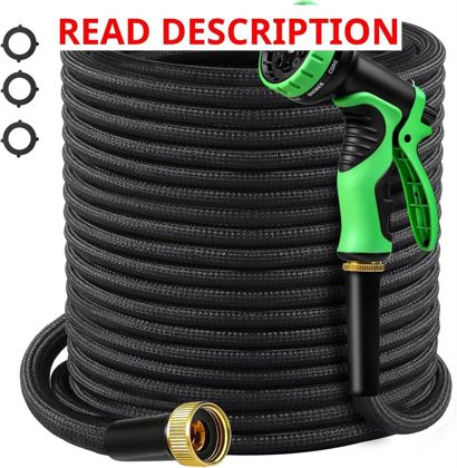 Garden Hose 50 ft Lightweight Nozzle